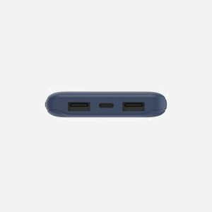 Belkin BPB011BTBL Batterie Externe 10000mAh Bleu, 2x USB-A + 1x USB-C, 15W, Recharge USB, Compatible Smartphones/Tablettes/Casques - Miniature 3