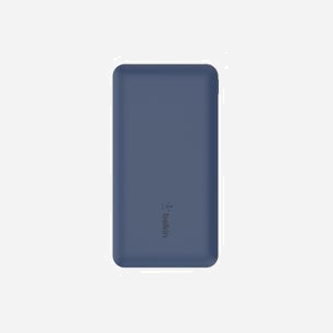 Belkin BPB011BTBL Batterie Externe 10000mAh Bleu, 2x USB-A + 1x USB-C, 15W, Recharge USB, Compatible Smartphones/Tablettes/Casques - Miniature 5