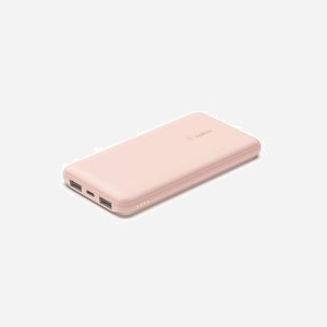 Belkin BOOST↑CHARGE BPB011BTRG - Batterie Externe 10000 mAh Or Rose, 2x USB-A + 1x USB-C, Recharge USB, Compatibilité Smartphones/Tablettes - Miniature 2