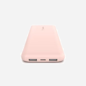 Belkin BOOST↑CHARGE BPB011BTRG - Batterie Externe 10000 mAh Or Rose, 2x USB-A + 1x USB-C, Recharge USB, Compatibilité Smartphones/Tablettes - Miniature 4
