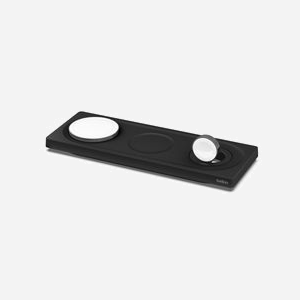 Belkin WIZ016VFBK Station de Recharge 3-en-1 Noir pour Apple Watch, iPhone (MagSafe 15W) & AirPods - Charge Rapide sans Fil Intérieure - Miniature 1
