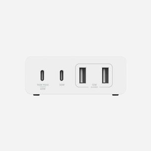 Belkin WCH010VFWH Chargeur Secteur 108W, 2x USB-C Power Delivery 3.0, 2x USB-A 3.2 Gen 1, Câble 2m, Blanc, Compatible Ordinateur Portable/Smartphone/Tablette - Miniature 2
