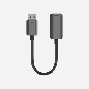Belkin Adaptateur DisplayPort Femelle vers HDMI Mâle, 0.22m, Résolution 3840x2160 (3840p) à 60Hz, HDCP, Noir, Connecteurs Droit - Miniature 3