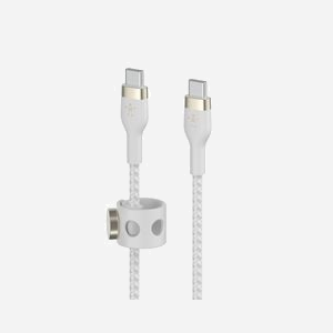 Belkin BOOST↑CHARGE PRO Flex Câble USB-C vers USB-C 2m USB 2.0 Silicone Blanc Compatible Galaxy/iPad/MacBook - CAB011BT2MWH - Miniature 2