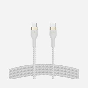 Belkin BOOST↑CHARGE PRO Flex Câble USB-C vers USB-C 2m USB 2.0 Silicone Blanc Compatible Galaxy/iPad/MacBook - CAB011BT2MWH - Miniature 3