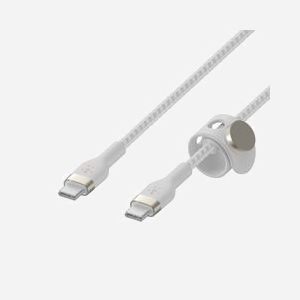 Belkin BOOST↑CHARGE PRO Flex Câble USB-C vers USB-C 2m USB 2.0 Silicone Blanc Compatible Galaxy/iPad/MacBook - CAB011BT2MWH - Miniature 4