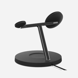 Belkin WIZ017vfBK Station de charge 3-en-1 MagSafe 15W Noir pour iPhone 12/13, Apple Watch Series 2-7, AirPods Pro/Gen 2, Secteur, Charge rapide - Miniature 3
