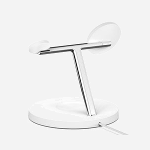 Belkin WIZ017vfWH Station de Charge 3-en-1 MagSafe 15W Secteur Blanc pour iPhone 12/13, Apple Watch (Series 2 à 7) et AirPods, avec Indicateur LED - Miniature 3