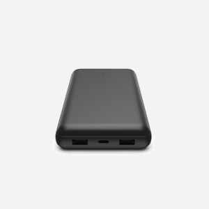 Belkin BPB012btBK Batterie Externe 20000mAh Noir, 2x USB-A & 1x USB-C, 15W, Indicateur LED, Câble USB-A vers USB-C inclus, 439.9g - Miniature 3