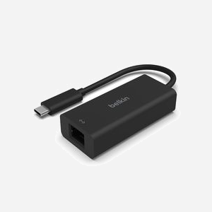 Belkin INC012BTBK Station d'accueil RJ-45 Noire avec 1 port USB-C 3.2 Gen 1, indicateurs LED, unité unique