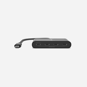 Belkin AVC018BTBK Hub USB Type-C 4 Ports USB 3.2 Gen 2 (10000 Mbit/s) 100W Power Delivery - Noir - Compatible Windows, macOS, ChromeOS - Miniature 2
