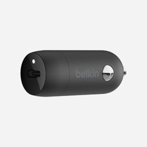 Belkin BoostCharge CCA004BTBK Chargeur Auto Universel USB-C 30W Power Delivery (PPS) Noir - 1 port USB-C, câble USB-C vers Lightning inclus, Certification USB-IF