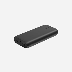 Belkin BPB016BTBK Power Bank 26000mAh Noir - 2x USB-A + 2x USB-C, 32W Total, PPS, Rechargement USB-C, Indicateurs LED, Compatible Universel