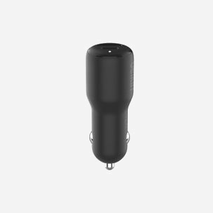Belkin CCB005btBK Chargeur Allume-Cigare 42W Double Port USB-C 30W (USB PD 3.0) + USB-A 12W Noir pour Ordinateur Portable, Smartphone, Tablette, PPS - Miniature 4
