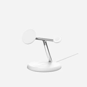Belkin WIZ023VFWH Chargeur Intérieur USB sans Fil pour Smartphones, Smartwatches, Écouteurs - Compatible iPhone 15/14/13/12, Apple Watch, AirPods - Blanc