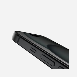 Belkin OVA147ZZ : Filtre de confidentialité 6.1" (15.5cm) pour Smartphone, Verre Trempé 9H, Anti-rayures, Anti-microbien, Compatible iPhone 15 - Miniature 3