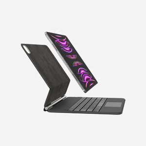 Belkin BBZ003FR-V1 Clavier Bluetooth Noir avec Pavé Tactile pour iPad Pro 12.9" (5e/4e/3e gen), Batterie 600mAh, Rétroéclairage, Étui de Transport - Miniature 2