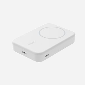Belkin BoostCharge Pro BPD008BTWH Chargeur sans Fil 15W Blanc, Compatible MagSafe, USB Type-C, pour iPhone 12 à 15 Pro Max - Miniature 3