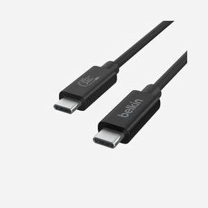 Belkin INZ004BT2MBK Câble USB4 Gen 2x2 USB-C Mâle/Mâle 2m Noir 20 Gbit/s 240W avec Thunderbolt - Support Résolution 4K/60Hz - Miniature 2