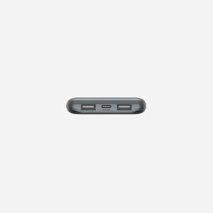 Belkin BPB011BTGY - Batterie Externe 10000 mAh Gris, 2x USB-A (12W), 1x USB-C (15W), Puissance Totale 15W, Recharge Smartphones/Tablettes/Casques - Miniature 3