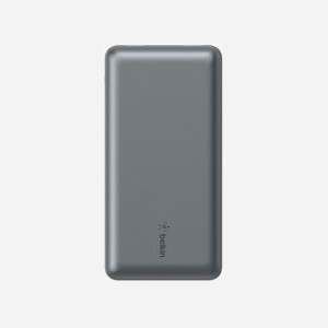 Belkin BoostCharge BPB012BTGY Batterie Externe 20000 mAh Gris - 2x USB Type-A 12W, 1x USB Type-C 15W, Recharge Smartphones/Tablettes, Câble USB-A vers USB-C - Miniature 5