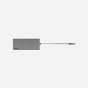 Belkin INC015BTSGY-CZ Station d'accueil USB 3.2 Gen 1 Type-C Aluminium - 2x USB-A, 2x USB-C, 2x HDMI 4K 60Hz, Ethernet, Power Delivery 100W - Miniature 3