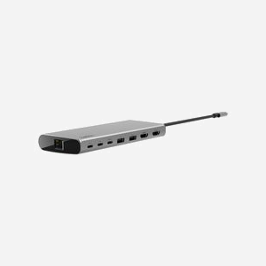 Belkin INC015BTSGY-CZ Station d'accueil USB 3.2 Gen 1 Type-C Aluminium - 2x USB-A, 2x USB-C, 2x HDMI 4K 60Hz, Ethernet, Power Delivery 100W - Miniature 4
