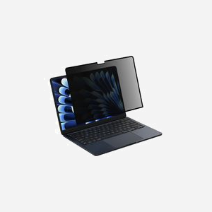 Belkin ScreenForce Filtre de confidentialité 13.6" (34.5cm) avec cadre noir, angle de vue 30°, anti-reflet, silicone, pour MacBook Air 13 M3/M2, OVA151ZZ