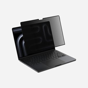 Belkin OVA152ZZ Filtre de Confidentialité 14.2" (36.1cm) avec Cadre Noir, Anti-Reflet, Angle de Vue Limité à 30°, Compatible MacBook Pro 14 M1/M2/M3