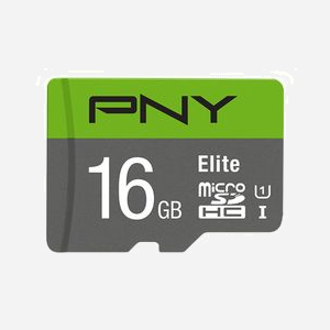 PNY Elite microSDHC 16GB UHS-I Classe 10 U1 - Carte mémoire Flash 16 Go - Code P-SDU16GU185GW-GE - Miniature 1