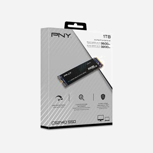 PNY CS2140 1 To SSD M.2 PCIe 4.0 NVMe 1.4 3D NAND, Lecture 3600 Mo/s, Ecriture 3200 Mo/s, AES 256-bit, 22x80mm - Miniature 2