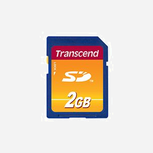 Transcend Carte Flash SD 2GB MLC - Lecture 20MB/s, Écriture 13MB/s - Tension 2.7-3.6V, Température Opération -25°C à 85°C - TS2GSDC