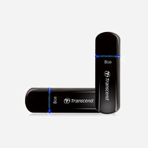 Transcend JetFlash 600 8 Go USB 2.0 Type-A Noir Compatible Windows/macOS/Linux, Dimensions 100x10x130 mm, Poids 15g, Certification CE/FCC/BSMI/KC/RCM/EAC
