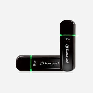 Clé USB Transcend JetFlash 600 16 Go USB 2.0 Type-A Compatible Windows, macOS, Linux Noir (TS16GJF600) Dim. 64x21x10mm, Poids 11g