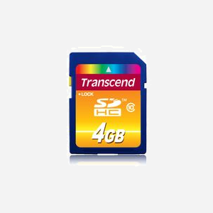 Transcend Carte Flash SDHC 4 Go Classe 10 NAND, Vitesse Lecture 30 Mo/s, 24x32x2.1 mm, -25°C à 85°C, Référence TS4GSDHC10 - Miniature 1
