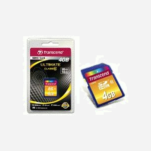 Transcend Carte Flash SDHC 4 Go Classe 10 NAND, Vitesse Lecture 30 Mo/s, 24x32x2.1 mm, -25°C à 85°C, Référence TS4GSDHC10 - Miniature 2