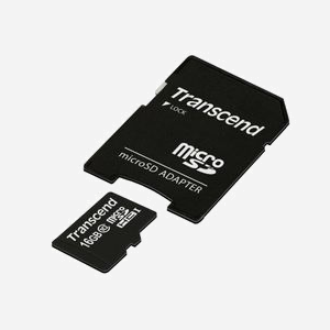 Transcend MicroSDHC 16Go Classe 10 UHS-I, Vitesse Lecture 90MB/s, Mémoire NAND, TS16GUSDHC10 avec Adaptateur SD, Dimensions 15x11x1mm - Miniature 2