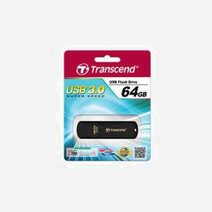 Transcend JetFlash 700 TS64GJF700 - Clé USB 64Go USB 3.2 Gen 1 Type-A Noire, Compatible Windows/macOS/Linux, 61.5x18.6x8.7mm - Miniature 2