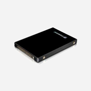 Transcend SSD 2.5" PATA 64Go MLC (TS64GPSD330) : Lecture 114.7Mo/s, Écriture 63.92Mo/s, Interface Parallel ATA, Support S.M.A.R.T. et ECC