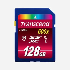 Transcend TS128GSDXC10U1 Carte Flash SDXC 128 Go MLC Classe 10 UHS-I (U1) Vitesse Lecture 90 Mo/s - Dimensions 24x32x2.1 mm - Miniature 2