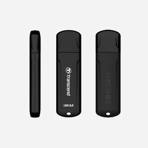 Transcend JetFlash 750 32GB USB 3.2 Gen 1 Type-A Boîtier Noir, Compatible Windows, macOS, Linux, Dimensions 69.5x19.8x8.8mm, Poids 10.3g - Miniature 3