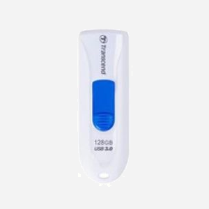 Transcend JetFlash 790 128GB USB 3.2 Gen 1 Type-A Blanc - Compatible Windows/macOS/Linux - Format Slide, Dimensions 63.6x21.2x10.6mm - Miniature 1