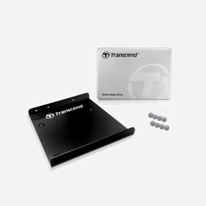 Transcend SSD370S 128GB 2.5" SATA III 6Gb/s MLC - Lecture 520MB/s, Ecriture 170MB/s, 70K/40K IOPS, Compatible Windows/macOS/Linux - Miniature 3