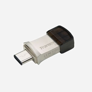 Transcend JetFlash 890 32GB Clé USB 3.2 Gen 1 Type-A/Type-C Noir/Argent (TS32GJF890S) Windows/macOS/Linux 28.6x14.3x8.6mm - Miniature 4