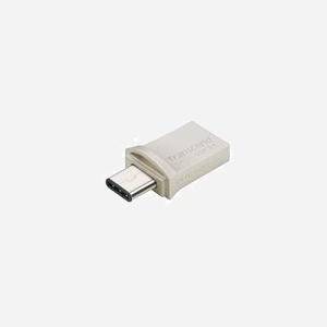 Transcend JetFlash 890 64GB USB Type-A/Type-C 3.2 Gen 1 (3.1 Gen 1) Noir/Argent, compatible Windows/macOS/Linux - 28.6x14.3x8.6mm, 3g - Miniature 3