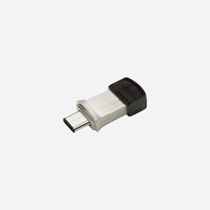 Transcend JetFlash 890 64GB USB Type-A/Type-C 3.2 Gen 1 (3.1 Gen 1) Noir/Argent, compatible Windows/macOS/Linux - 28.6x14.3x8.6mm, 3g - Miniature 4
