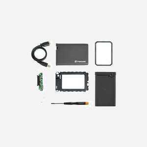Transcend Boîtier Externe USB 3.2 Gen 1 pour HDD/SSD 2.5" SATA III - Gris, 7/9.5mm, Micro-USB, Incl. Kit Installation (Vis, Tournevis) - Miniature 5