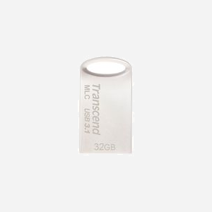 Transcend JetFlash 720 32Go USB 3.2 Gen 1 Type-A Argent, boîtier métal, compatible Windows, macOS, Linux Kernel 2.6.31, 22.4x12.2x6mm, 3.3g