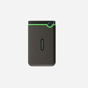 Transcend StoreJet 25M3 2To HDD externe 2.5" USB 3.2 Gen 1 (3.1 Gen 1) 5400tr/min Micro-USB B Gris, antichoc, AES 256-bit, Windows/macOS/Linux