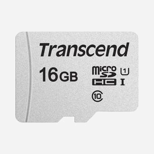 Transcend microSDHC 300S 16GB Classe 10 UHS-I U1 Vitesse Lecture 95MB/s Ecriture 10MB/s NAND avec Adaptateur SD, Température -25°C à 85°C - Miniature 2
